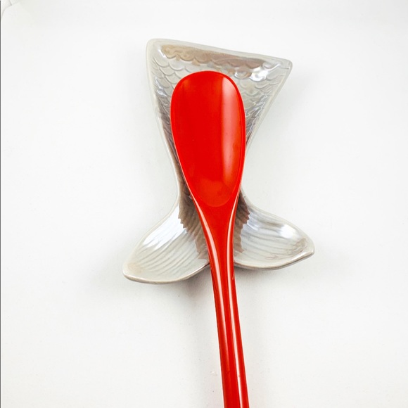 Other - Pearlized Ceramic Mermaid Tail Spoon Rest